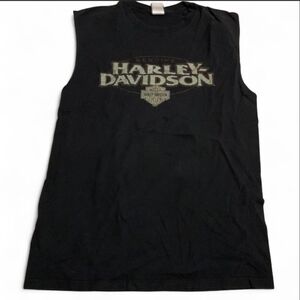 Harley-Davidson Black Sleeveless‎ Shirt